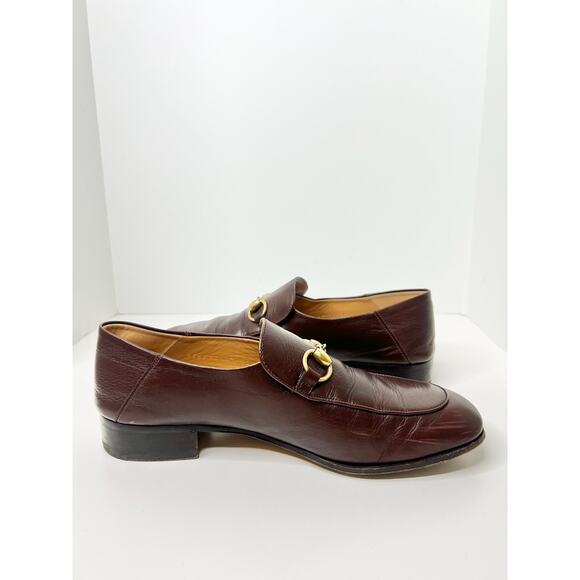 Gucci Brown Goatskin Men's Horsebit Loafers, Size 7 - Picture 6 of 14